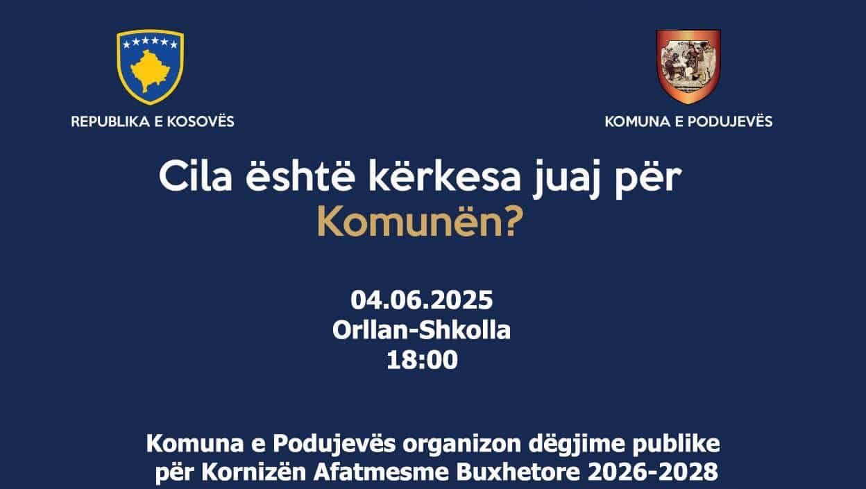 Rikujtim për dëgjimin publik në Orllan