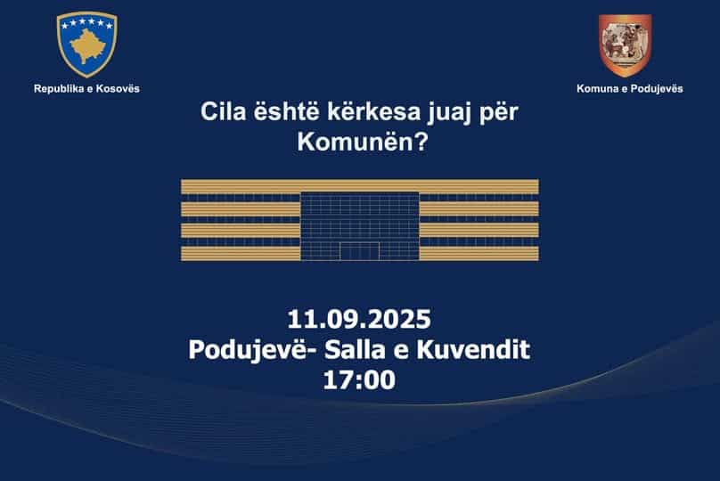 Rikujtim: Sot mbahet takimi me qytetarë në Podujevë për propozimbuxhetin e vitit 2026