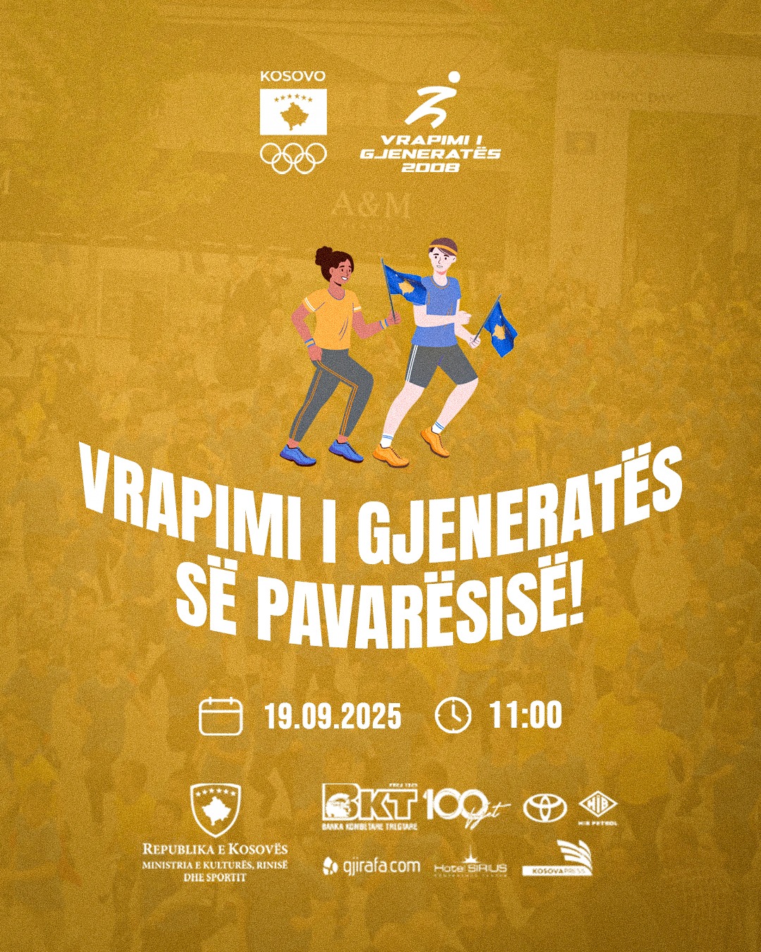 Sot mbahet vrapimi i gjeneratës së Pavarësisë (2008)